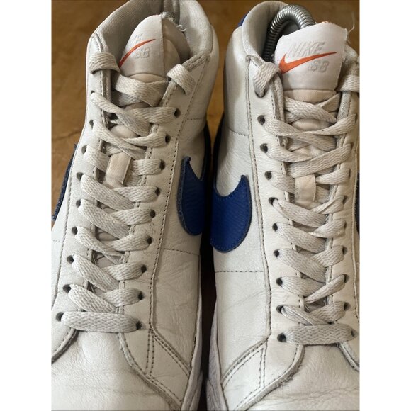 SALE NIKE SB BLAZER MID ISO VARSITY ROYAL BLUE WHITE DH6970 100 MENS Sz 8 - Picture 4 of 12